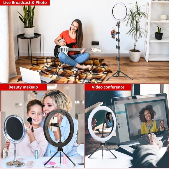 NEW! 10.2" Ring Light with Stand and Phone Holder, LED Circle Light. - Picture 7 of 7